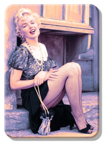 Imán Refrigerador Marilyn Monroe Paisley 2.5x3.5 pulg miniatura 1