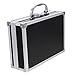 Toyvian Aluminum Hard Briefcase 9 Inch Portable Tool Storage Case with Handle Multi-Functional Aluminium Tool Box for Travel Business and Home Use