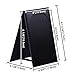 WeChef 10 Pack 4x6inches Double-Sided Menu A-Frame Holder Table Tent Restaurant Cafe Black Leatherette