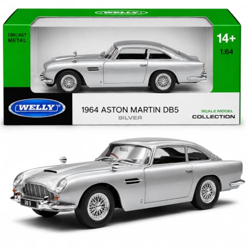 Image of Aston Martin DB5 1964 Welly 1:64 Scale Die-Cast Metal Car