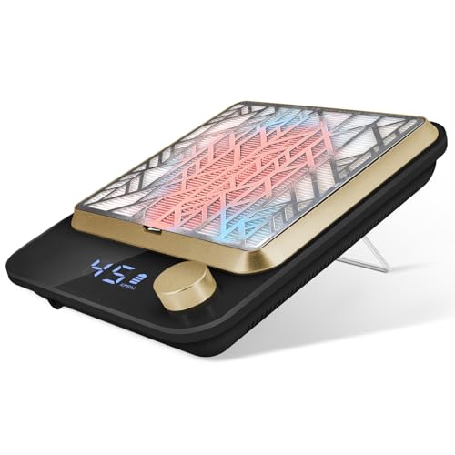 Aspirateur Ongle Rechargeable, Puissant Aspirateur Ongles Professionnelle, Aspirateur De Table Ongle Manucure, Aspiration Réglable, Noir NDC3