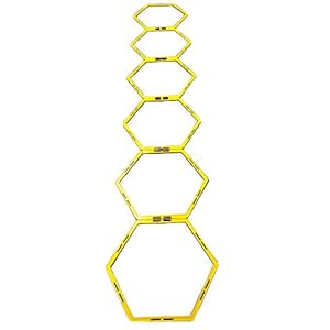 FXR Sports Football Sports Agility Hexagonal Fitness Ladder Rings