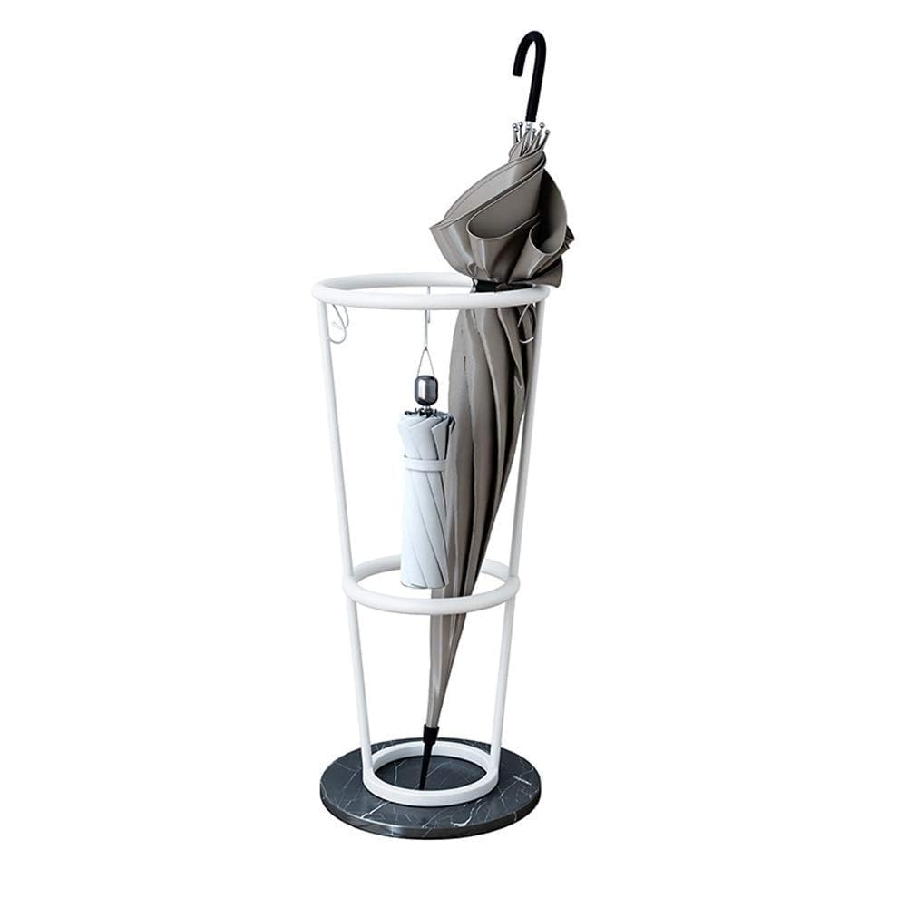 WXPGFEQ Umbrella Stand - Marble Iron Art Floor-Standing Storage Holder For Hotel Lobby & Home, Stylish Round Rack For Umbrellas & Walking Sticks, Creative Loft Industry Design