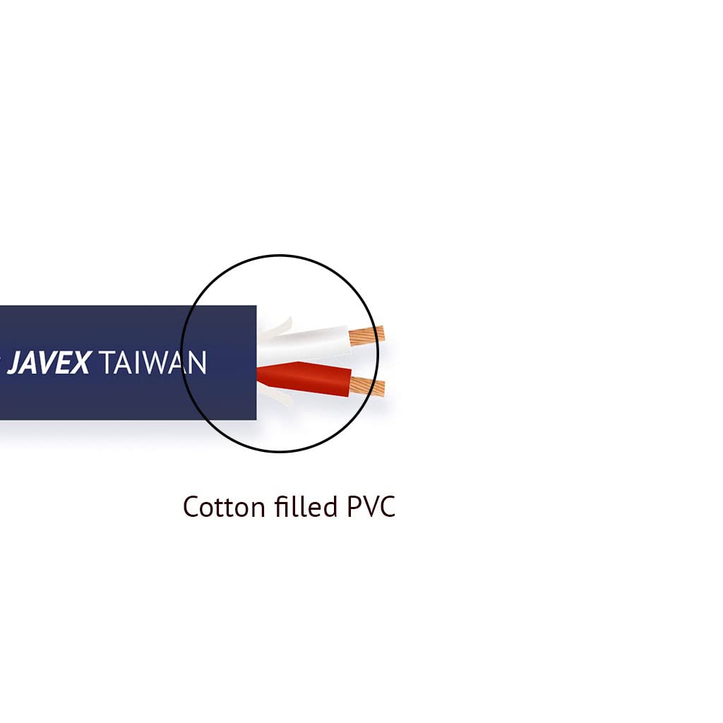 Javex Pro-Stage - Cavo per altoparlanti in rame privo di ossigeno, 99,9% rame, 100 m, 2 x 4,0 mm2, 511 x 0,10 mm, per allestimento professionale di palco/concerto/studio/musicista