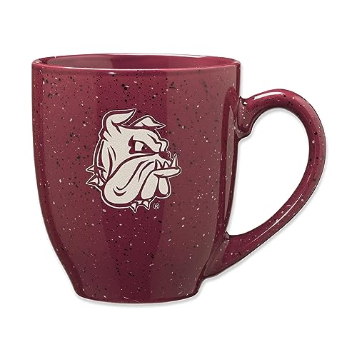 Rico Industries NCAA Minnesota-Duluth Bulldogs Primary 16 oz Team Color Laser Engraved Speckled Ceramic Coffee Mug