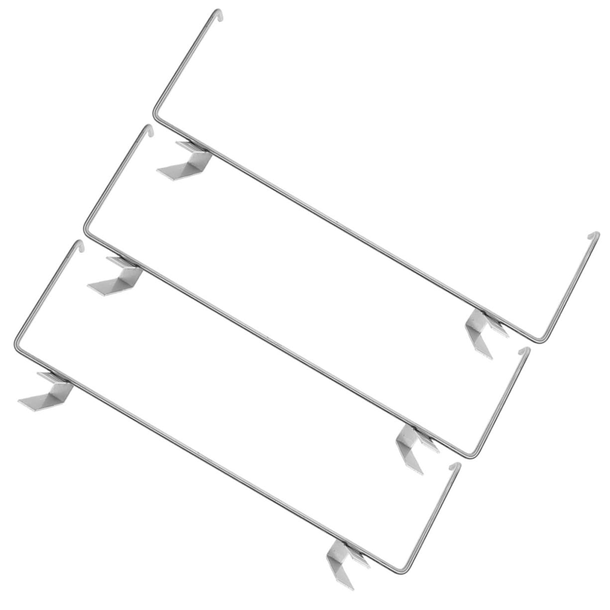 Supporto Telaio Arnia in Acciaio Inox Argento 3 Pezzi