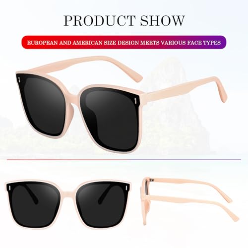Image of CREEK UV Protected Oversized Oval Frame Vintage Cute Trendy Classic Women's Sunglasses CR2121VT