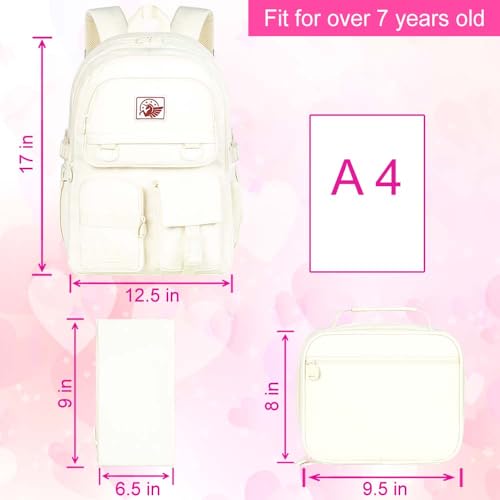 CCJPX Girls Backpack, 16 inch School Laptop Bag College Bookbag, Anti Theft Daypack for Teens Girls Students Women3