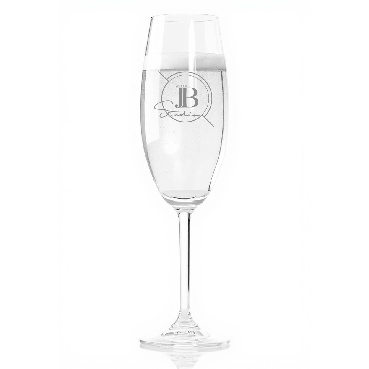 ukgiftstoreonline Customised Bespoke Champagne Glass Any Logo Engraved
