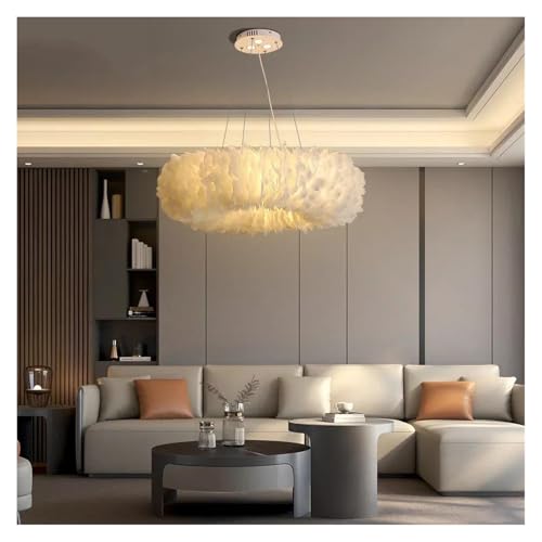 Suspension en plumes blanches un nuage de douceur poétique pour chambre et salon