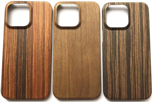 Fengyue �P�[�X �ؐ� �p�� iPhone 16 Pro �E�b�h�P�[�X �ؐ��J�o�[ �� 0.8mm �y�� 20g ���C�����X�[�d�\ �X�}�z�P�[�X wood case �ؖ� �V�R��