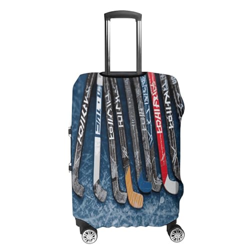 Ice Hockey Sticks Travel Luggage Cover Washable Anti-scratch Suitcase Protector Dustproof Protective Cover Case for Wheeled Luggage Fits 19-32 Inch Luggage4