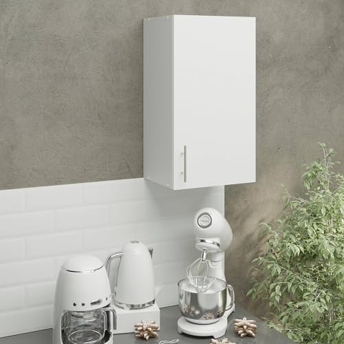 JD Greta 400mm Kitchen Wall Cabinet with Door – Modern White Matt Storage Unit for Stylish Homes - Image 2