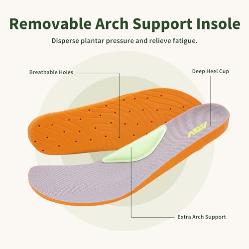 Artlea Mens Athletic Wide Toe Box Running Shoes Plantar Fasciitis Arch Support Sneakers Orthotic Tennis Walking Shoes Slip On Sneakers US 8-133