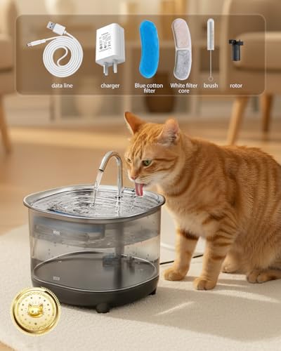 Fuente de Agua para Gatos Acero Inoxidable 3L Automática miniatura 7