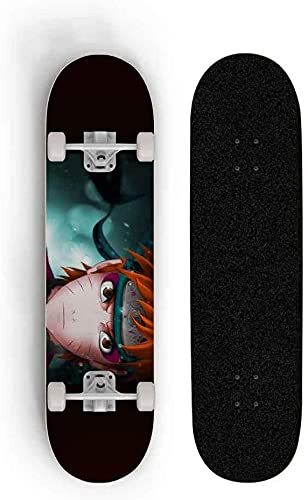 Anime Swingen Skateboards Naruto: Uzumaki Naruto Complete Standaard Skateboard 7 Layer Canadese Maple Dubbele Kick…