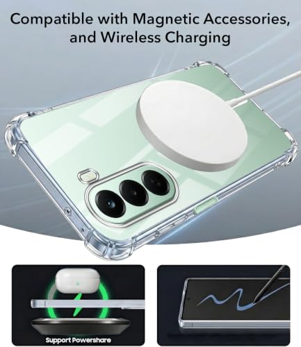 Image of Jkobi Shockproof Crystal-Clear Back Cover for OnePlus Nord CE 6 Lite (Magsafe Wireless Support | Drop & Camera Protection | Hard Polycarbonate)