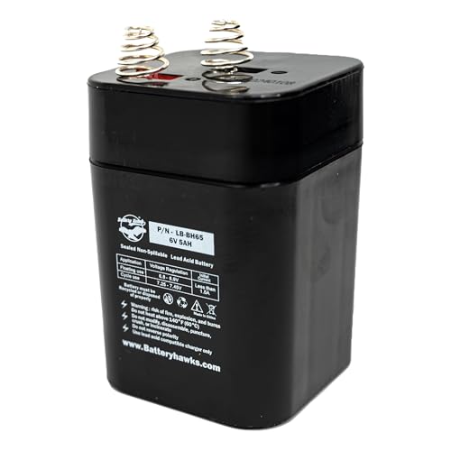 6V 5AH SLA UB650 PS-650L PC640L DG6-4 DG6-4 Spring Terminal Sealed Lead Acid Battery for Lantern Flashlight - Thumbnail 3