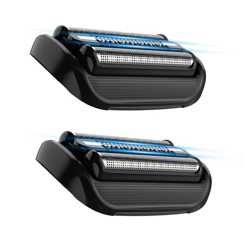GORLENT 2 Pcs Series 5 Pro Replacement Head for All S5/S6 Shavers Foil and Cutter Blades for a Close and Smooth Shaving Experience
