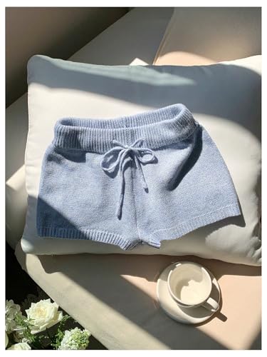 Image of MakeMeChic Women's Mini Micro Shorts Y2k Booty Shorts Sleep Pajama Bottoms