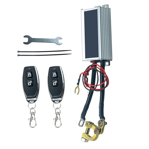 Interruptor de separación de batería rápido | protección portátil impermeable de metal, apagado automático con mando a distancia interruptor de batería | para camión, SUV, ATV, furgoneta, barco