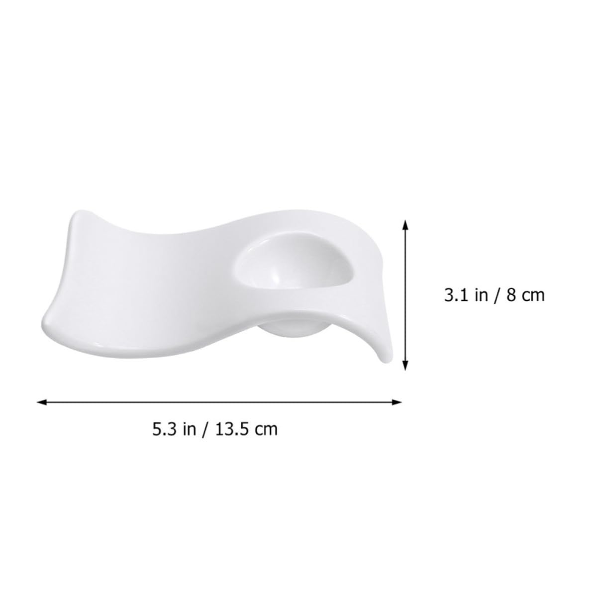 ibasenice Support à Œufs et Conservation des Œufs en Céramique 6 Pièces Blanc Coquetiers Élégants et Modernes Faciles à Nettoyer pour Petit-déjeuner