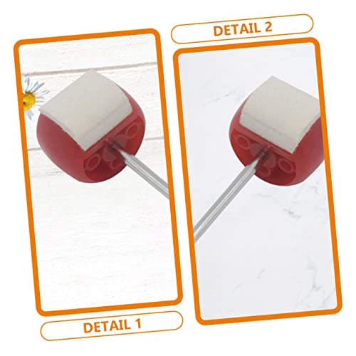 2 piezas baquetas de fieltro para pedal de bombo miniatura 2