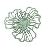 【Diseño de flores para decoración de paredes】Decoración artística de pared de metal, huecos de doble capa, diseño de línea simple, que irradia un ambiente moderno. La superficie de la pintura es lisa y los detalles son exquisitos y texturizados. Es una excelente decoración para el hogar y le brinda una experiencia visual perfecta.