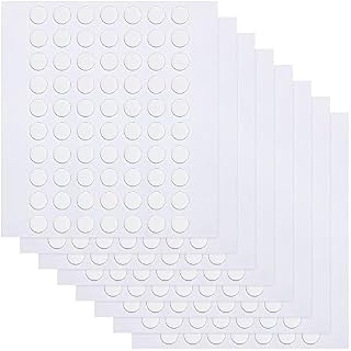 560 Pcs Double Sided Sticky Removable Dots Stickers Round Putty Clear Sticky Tack No Trace Super Sticky Putty Waterproof Small Stickers for Festival Decoration (6mm, 560)