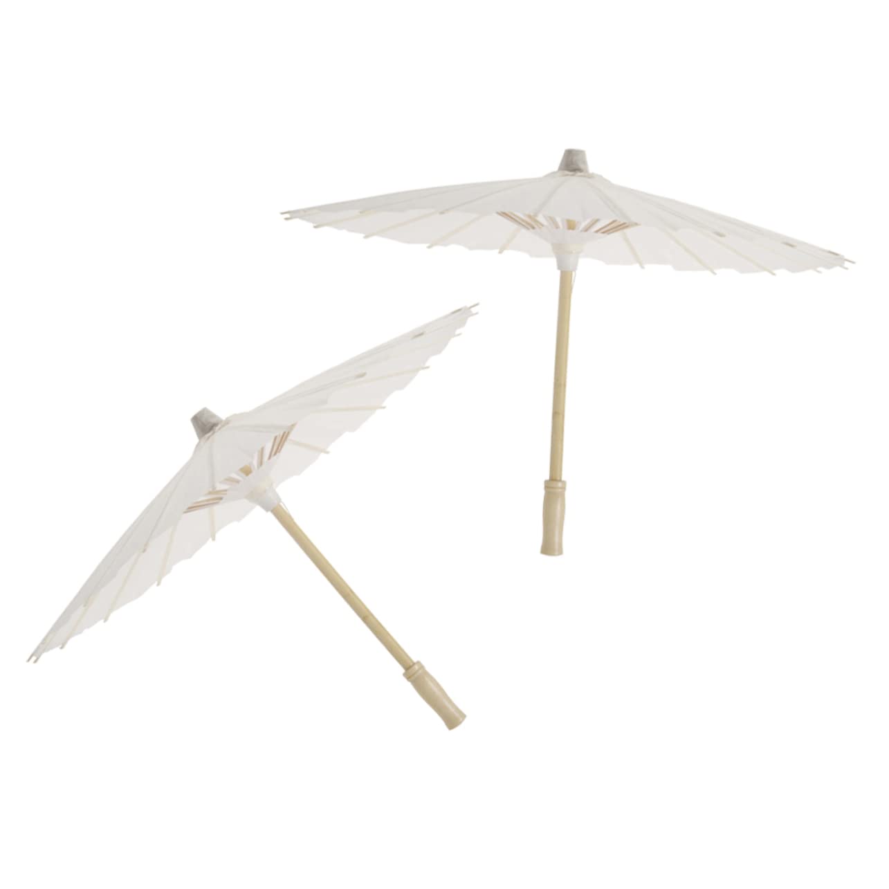 SHERCHPRY 12 Pezzi Ombrellini Parasole Di Carta Bianco Per Decorazioni Matrimonio Feste Casuali E Diy Ombrelli Cerimonia Accessori Artigianali