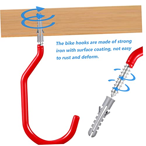 DOITOOL 20 Peças Ganchos De Metal Ganchos De Bicicleta Ganchos De Bicicleta De Ferro