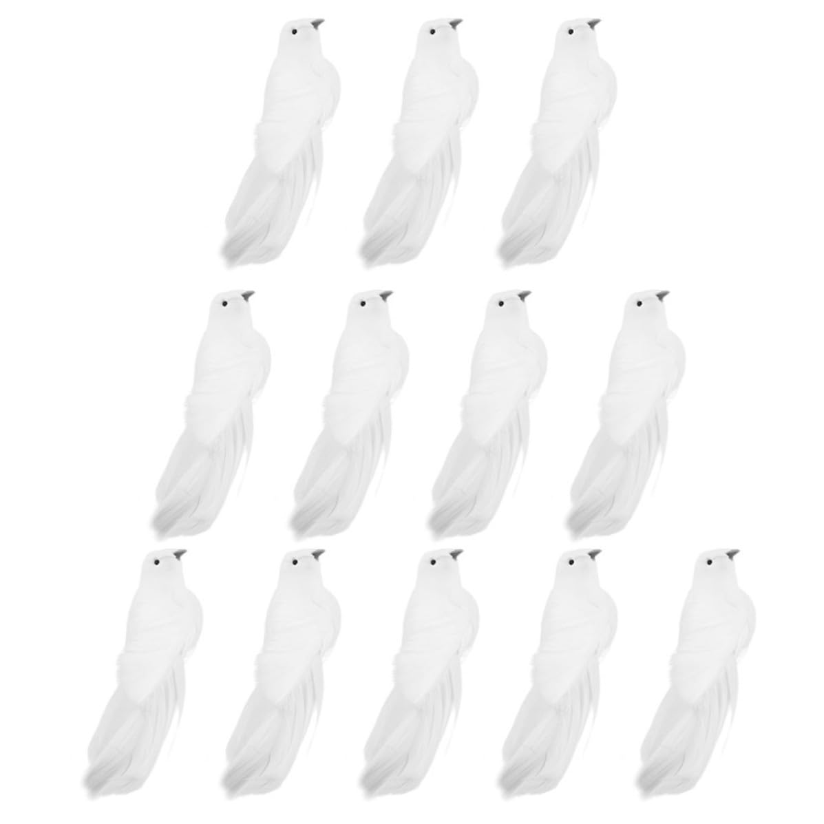Pájaros artificiales para embellecimiento de jardín, adornos de Navidad SOIMISS