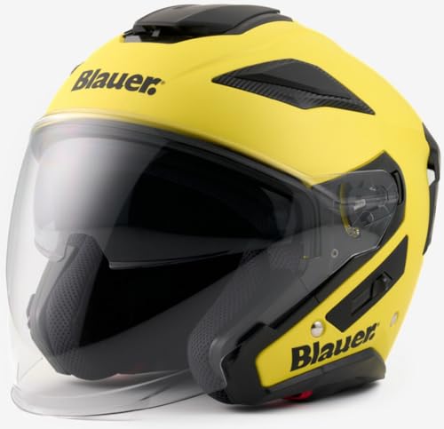 Casco Blauer Jet - JJ01 Mono Giallo Opaco L