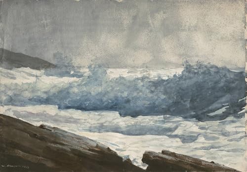 Image sur toile Winslow Homer Les briseurs de cou de Prout affiche décoration murale 60x90