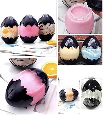 Bourluxé Essentials Cup: Unique 2 In 1 Eye-Catching Egg Shaped Cup That Doubles As A Snack Container! Great For Kids And Adults, Spill And Leak Proof, Bpa Free Plastic, -16Oz, Navy Blue #TOP4