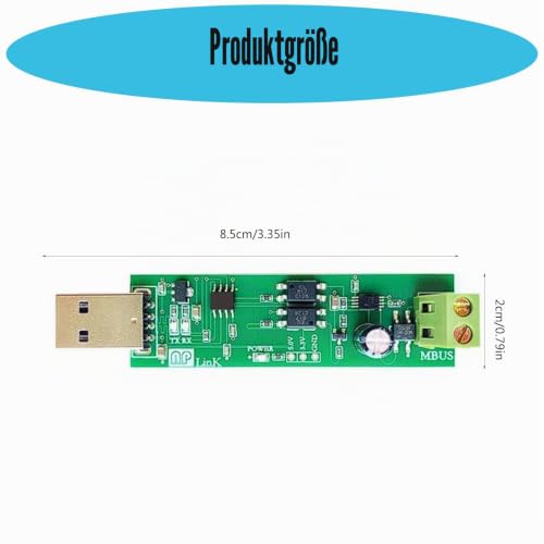 Ljmyy USB-zu-MBUS-Slave-Modul für Kommunikations-Debugging mit einstellbaren Busspannungen und verbessertem 5 V 3,3 V Ausgangs-Slave-Modul