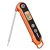 ThermoPro Digital Instant Read Meat Thermometer for Grilling Waterproof Kitchen Food Thermometer with Calibration & Backlight Smoker Oil Fry Candy Thermometer with Temperature Indicators