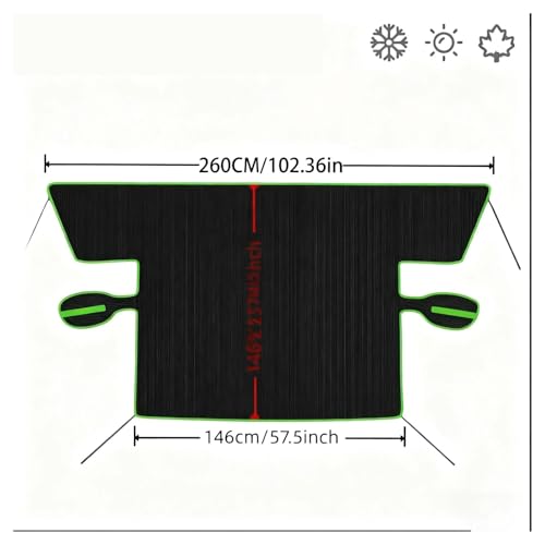 Couverture pare-brise hiver de qualité supérieure pour protection auto