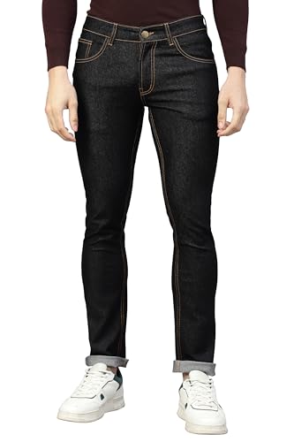 Image of Allen Cooper Slim Mid Rise Stretchable Denim Jeans for Men