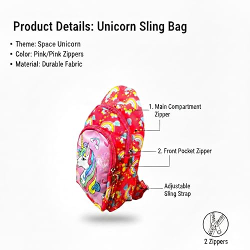 Image of Kizzi Print Colourful Cross body Bags for Boys and Girls Kids School, Picnic, Return Gifts