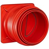 Rückschlagventil für Dunstabzugshaube, Rückschlagventil mit Schwerkraft-Verschlusssystem und verbesserten Silikondichtungen, um Rauch und Rückkehr zu blockieren