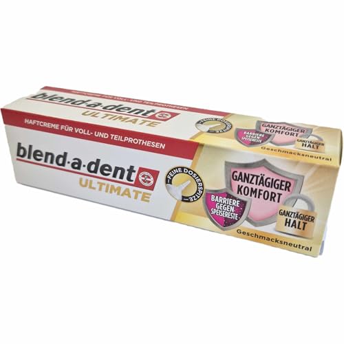 usy Bundle für Blend-a-dent Ultimate Haftcreme 3er Pack (3x40g Packung) + usy Block