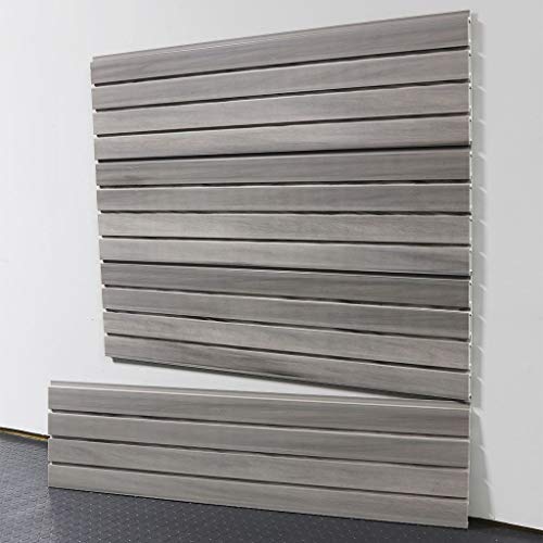 StoreWALL Standard Duty 4' ft. Slatwall Panels (Set of 4 Panels, Covers 16 sq. ft.) (Barnwood Grey)