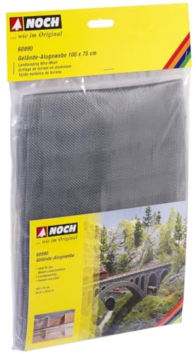 NOCH® Gelände-Alugewebe XL, feinmaschiges Alugewebe, 100 x 75 cm für die Spurweiten H0, TT, N, Z ideal auch für Modellbau-Projekte NOCH® Gelände-Alugewebe XL, feinmaschiges Alugewebe, 100 x 75 cm für die Spurweiten H0, TT, N, Z ideal auch für Modellbau-Projekte