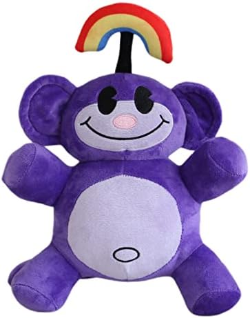 Rainbow Monkey Plush,12" KND Rainbow Monkey Plushies Peluches Stuffed Animal Doll Toys,Kids Birthday Party Favor Preferred Gift for Holidays,Birthdays (Purple)