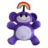 Rainbow Monkey Plush,12' KND Rainbow Monkey Plushies Peluches Stuffed Animal Doll Toys,Kids Birthday Party Favor Preferred Gift for Holidays,Birthdays (Purple)