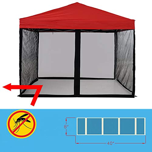 Tappio Mosquito Net With Zipper For Outdoor Camping Diy Canopy Screen Wall Outdoor Mosquito Net For 10 X 10' Patio Gazebo And Tent (Only Mosquito Net Outdoor Tent Not Including) #TOP7