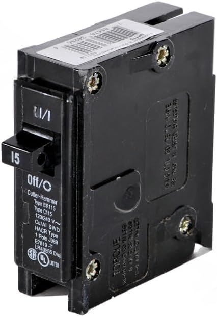 Cutler-Hammer BR115R 15-Amp Plug-On Circuit Breaker