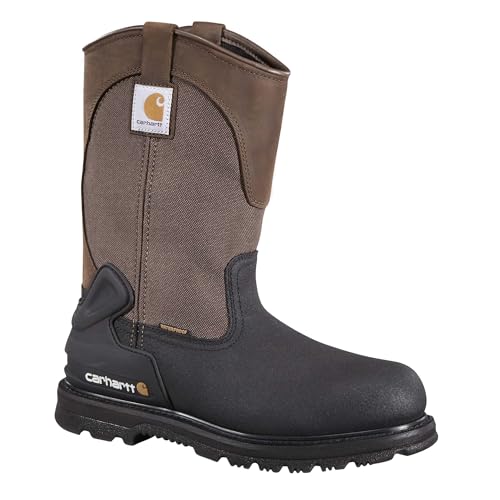 Image of Carhartt Heritage 11 inch Insulated Waterproof Wellington Boot - Steel Toe, Helcor Leather, TPU Heel Guard and Achilles Flex Joint