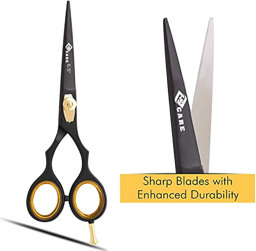 YSCARE Hairdressing Barber Hair Scissors for Hairdressers Barbers Stainless Steel Hair Cutting Shears - Image 2